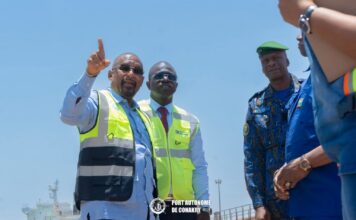 Visite de chantier sur les terminaux portuaires du PAC