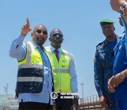Visite de chantier sur les terminaux portuaires du PAC