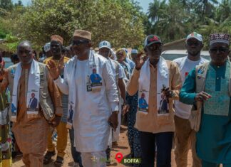 TOUGNIFILY : sages et religieux prient pour la victoire de Mohamed Kalil Bangoura et Alsény Kolia Sylla à l’élection législative