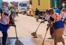 Opération de déguerpissement et d’assainissement au Port Autonome de Conakry : une mobilisation collective pour un environnement plus sain