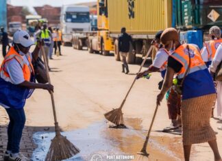 Opération de déguerpissement et d’assainissement au Port Autonome de Conakry : une mobilisation collective pour un environnement plus sain
