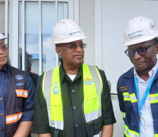 Port autonome de Conakry : le DG du PAC salue l’avancement des travaux de modernisation du Terminal à Conteneurs de Conakry.